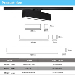 Ofis gömme Linear lineer ışık Led tavan yayan diyot Led lineer tüp 40 watt izleme sistemi ışık - Product Image 5