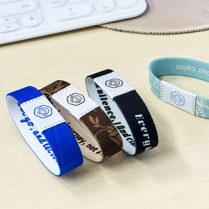 Customized <strong>Design</strong> Colorful <strong>Elastic</strong> <strong>String</strong> for Bracelet Dropshipping Printed Wristbands Promotional Gift - Product Image 1