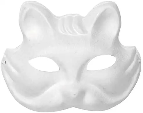 DIY Party Cosplay Papier Gesichts maske für Kinder Tier maske weißes Papier leer Handgemalte Gesichts maske