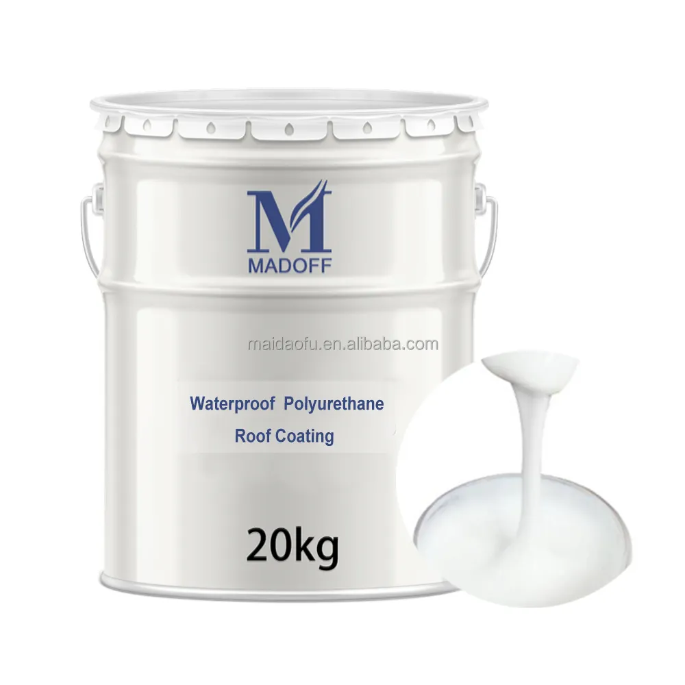Polyurethan harz Weiß kleber Acryl flüssiger Klebstoff Für hitze beständige Polyurethan-Dach beschichtung