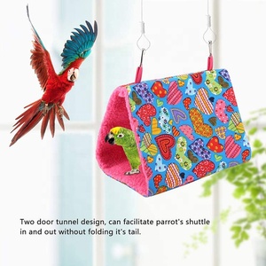 Hanging Warm Soft Parrot Bird Hammock Nest Hut Tent for Parakeet Cockatiel Lovebird Budgie Finch Canary <strong>Cockatoo</strong> African Grey