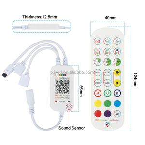 DC5-24V 24key Wireless Musik controller IR Remote Smart APP Dimmer Controller 16 Millionen Farben mit Timer-Modus für RGB-Streifen - Product Image 3