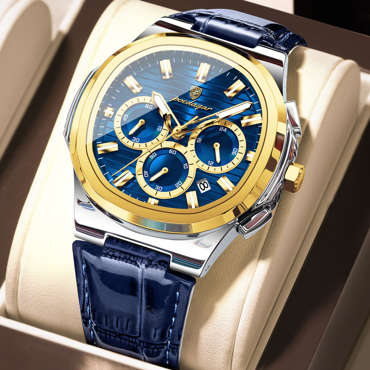 Silver Gold Blue