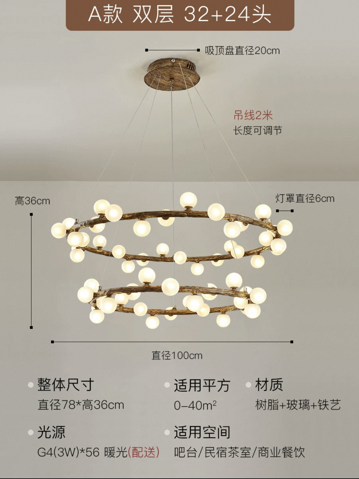 A double layer 32 24 head (send led light source)
