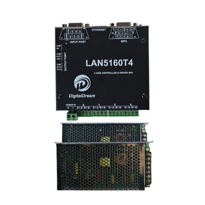 Tarjeta de Control CNC Ethernet Mach3, sistema de control de placa integrada LAN5160T4, placa de ruptura de 4 ejes Y Controlador de paso 2 en 1, 100W, 24VDC - Product Image 1