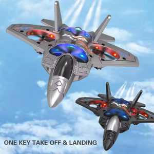 子供のための小型2.4GラジオコントロールRC飛行機フォームグライダーサンダージェットX