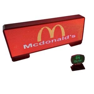 P5 Programmier bare Wifi 4g-Steuerung Outdoor Taxi Top LED-Bildschirm Autodach LED-Anzeige für Werbung LED Digital Signage Display - Product Image 3