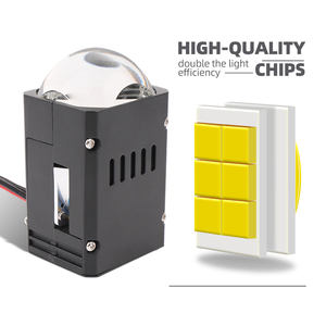 ไฟหน้า LED 1.8นิ้วเลนส์ไบ LED เมทริกซ์สำหรับ H1 H4 H7 CANbus H11 LED 9005เลเซอร์ Bi LED โปรเจคเตอร์เลนส์ไฟตัดหมอก - Product Image 2