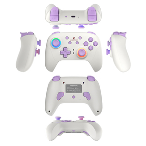 Venta al por mayor de fábrica, caja de controlador inalámbrico de 3 colores, diseño de todos los accesorios, controlador de juego de función completa personalizado - Product Image 1