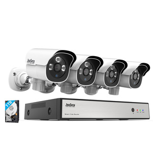 安全监控系统室外防水闭路电视摄像机8Ch Nvr套件Poe 5 Mp Ip摄像机组，带1t硬盘 - Product Image 1