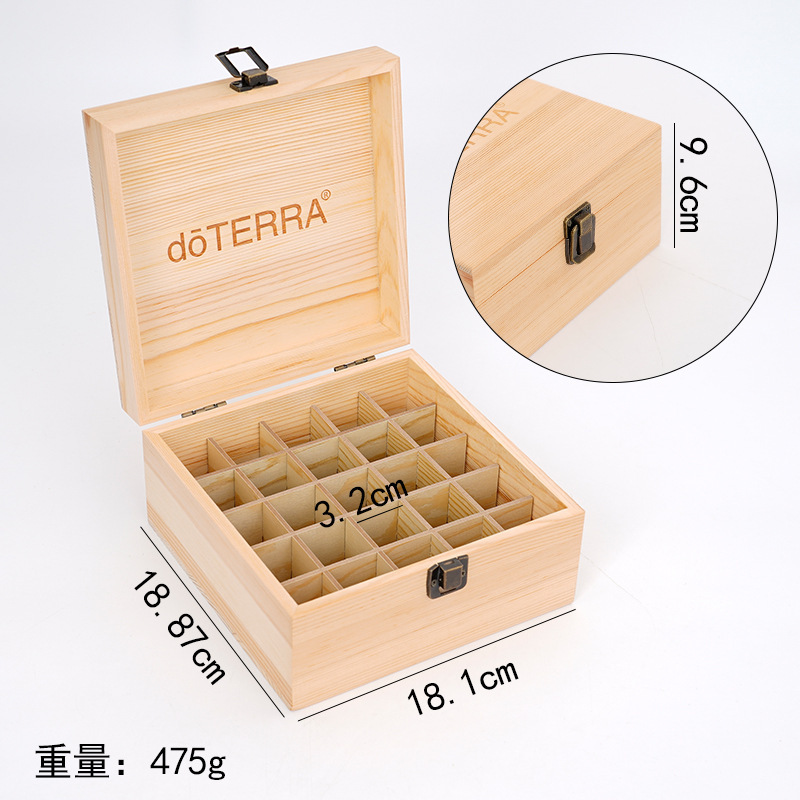 Caja de almacenamiento de 25 compartimentos.