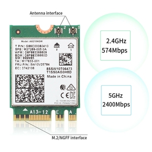 AX210ブルートゥース5.2Wifiカード用Wifi6Eデスクトップキット802.11Ax 2.4Ghz/5Ghz AX210NGW Wi-Fi6アダプター (アンテナ付き) - Product Image 3