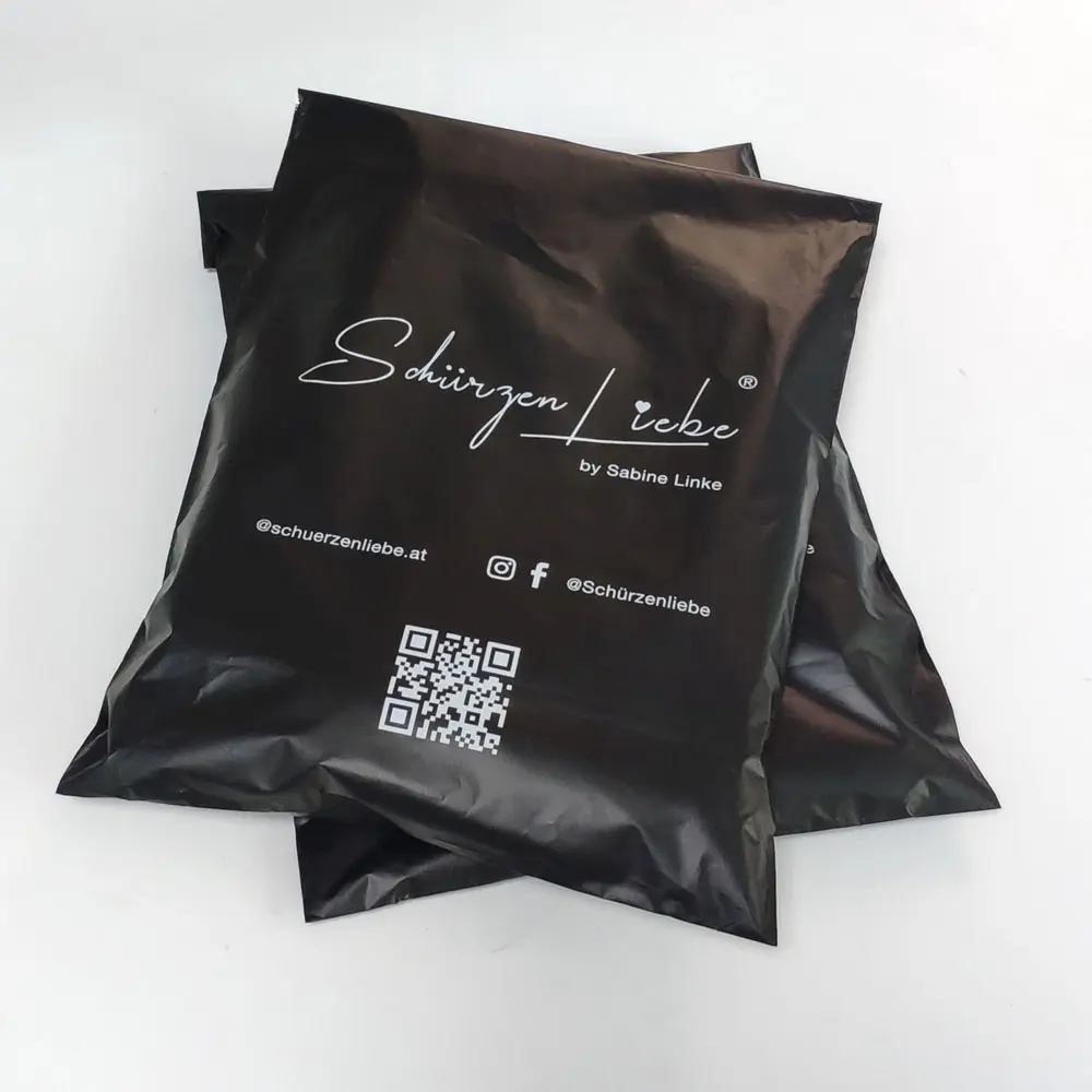 Marca personalizada Mailer Bag Logotipo Personalizado Impresso Boutique Vestuário Embalagem Sacos De Plástico