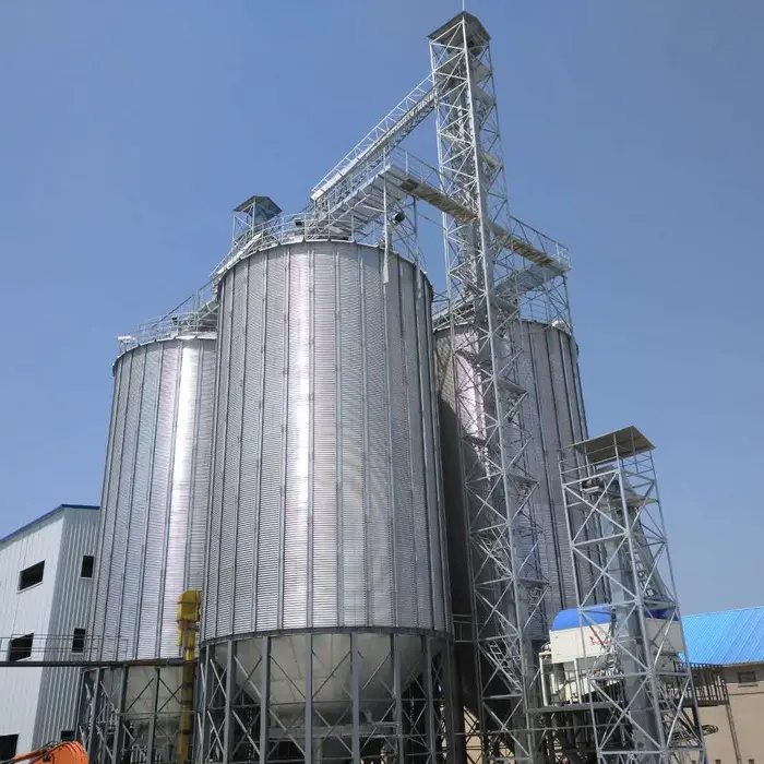 Silo de almacenamiento de grano galvanizado para construcción, Silo de acero corrugado para alimentación Animal, 2 años, Tailandia