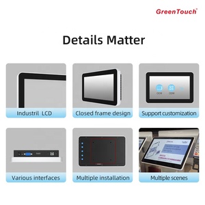 IPS Grade <strong>Computer</strong> LCD Touch Monitor 8 Inch Closed Frame Wall Mount IP65 VGA Interface <strong>for</strong> Android Linux <strong>Operating</strong> <strong>Systems</strong> - Product Image 2