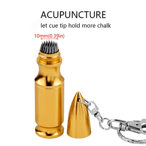 Scuff/ Acupuncture/Store Cue <strong>Tips</strong> 3 in 1 Snooker Pool Cue <strong>Tip</strong> Shaper with Key Chain - Product Image 2