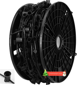 Durable 1000ft Cable Wire SPT-1 SPT-2 C9 E17 <strong>String</strong> Light Stringer Socket Spool Wire Christmas Stringer - Product Image 3