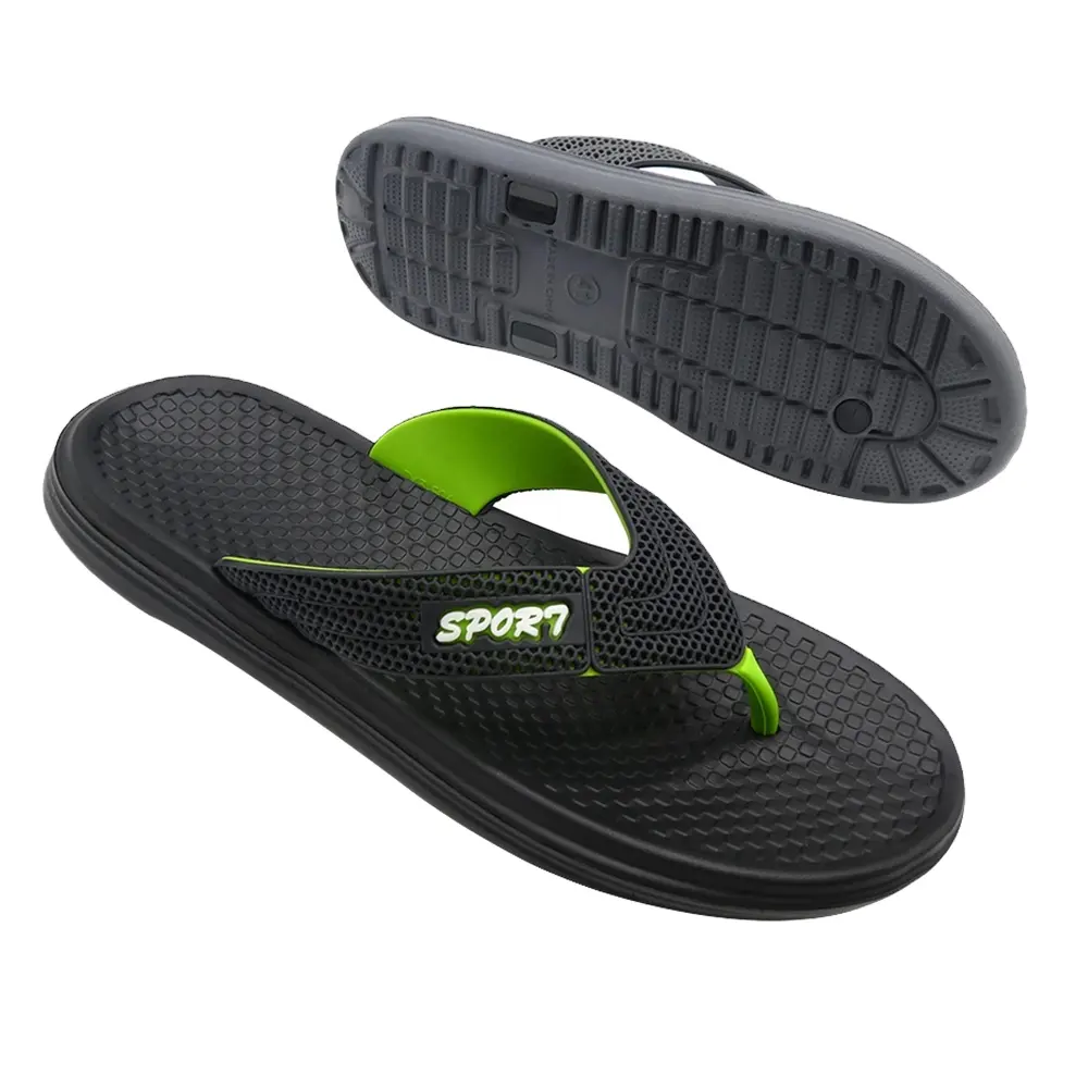 ODM OEM Trendy Nice Soft PVC Slipper Men's Sandals Custom Logo Slide Sandal Summer Men Flip Flops High Quality Slippers For Men