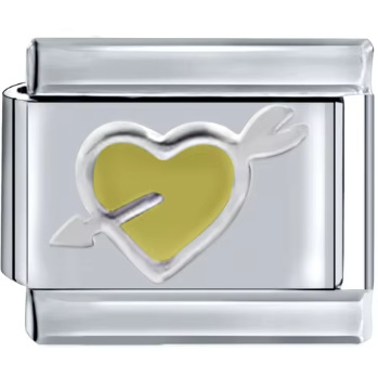 0051-a arrow through the heart light yellow