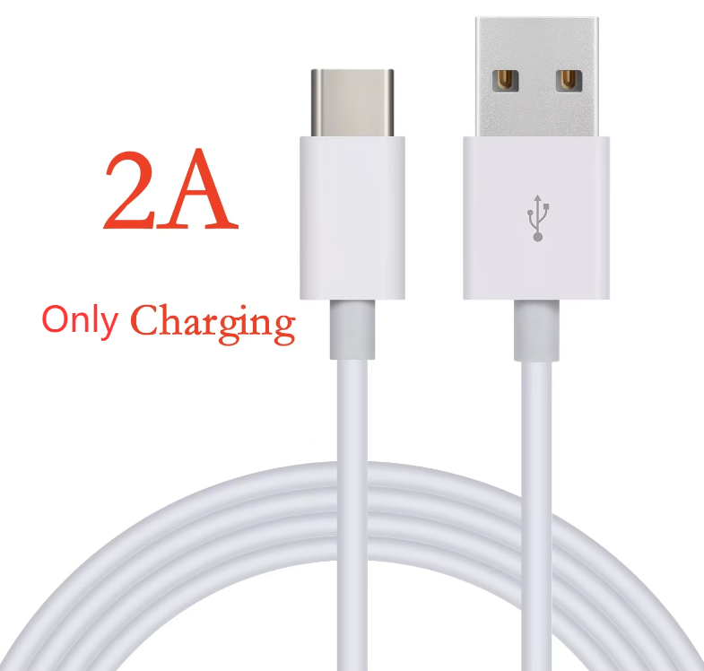 Blanc : charge rapide 2A et transmission de données