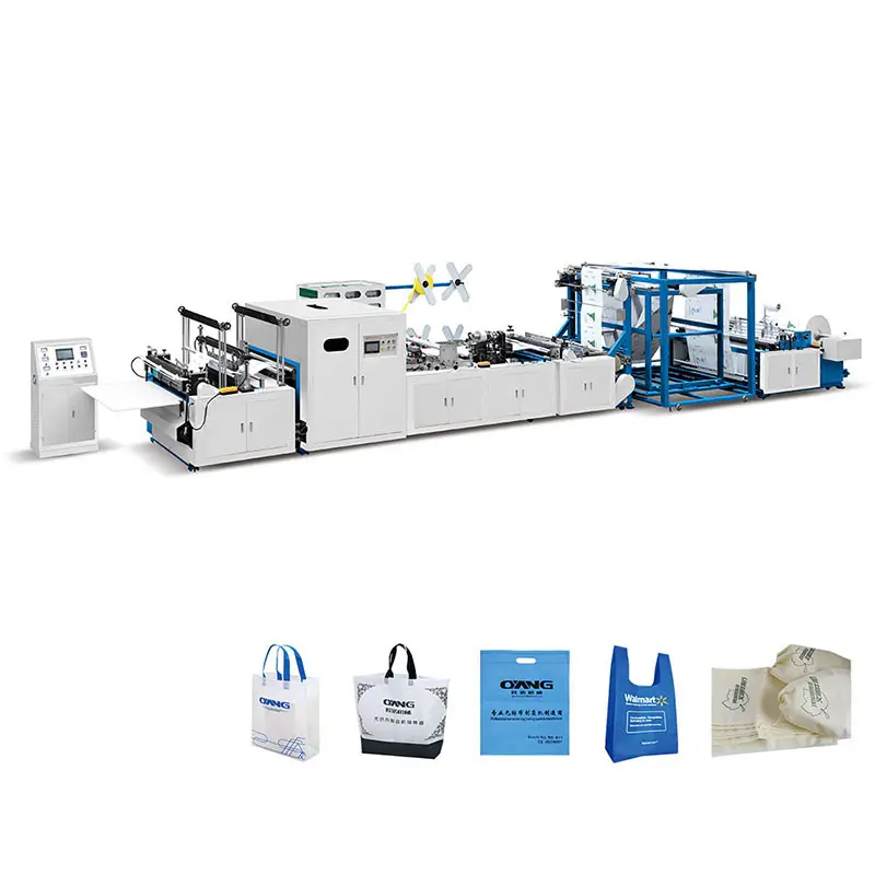 Custom Hoge Kwaliteit High Speed Volautomatische Non-woven Boodschappentas Making Machine Prijs Draagtas Making Machine