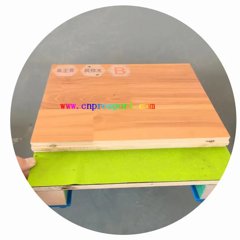 2023 High Quality Anti Slip Indoor Wood Floor Tile Basketball Court Sports Flooring System