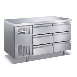 225 Liter Industrial Commercial Hotel Restaurant Kitchen 4 Drawers Under Table Counter Deep Freezer Fridge <strong>Chiller</strong>