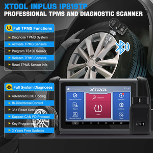 XTOOL InPlus IP819TP TPMS Scanner di programmazione Bluetooth strumenti di diagnostica per auto ECU codifica chiave programmatore 31 + servizi con CANFD - Product Image 3