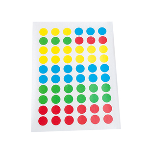 Recyclable Round <strong>Color</strong> <strong>Coding</strong> Labels for Supermarket <strong>Use</strong> Strong Adhesive Colorful Dot Labels for Promotion Grocery Exhibitions - Product Image 1