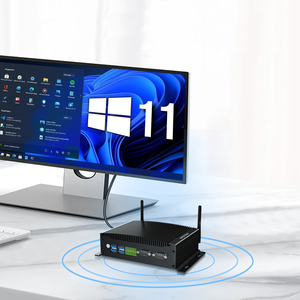 Oem Linux lüfter los i3 i5 i7 kleine industrielle HD DP 3 Display GPIO PCIE 3.0 Fenster 10 Mini Desktop Computer