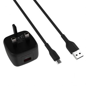 WOPOW WA02-M อะแดปเตอร์ USB-A 1.2 M สาย Micro USB uk ปลั๊กชาร์จ Fast ที่ชาร์จติดผนังสําหรับ Apple iphone13 14 - Product Image 2
