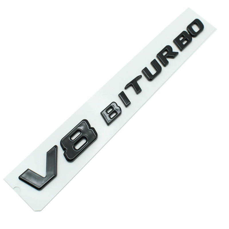 V8 noir brillant