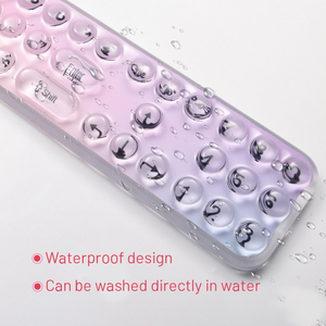 Personalizado PC DIY TPU película teclado numérico teclado alfombrilla de ratón transparente de silicona Gaming alfombrilla de ratón con reposamuñecas para el hogar Oficina - Product Image 4