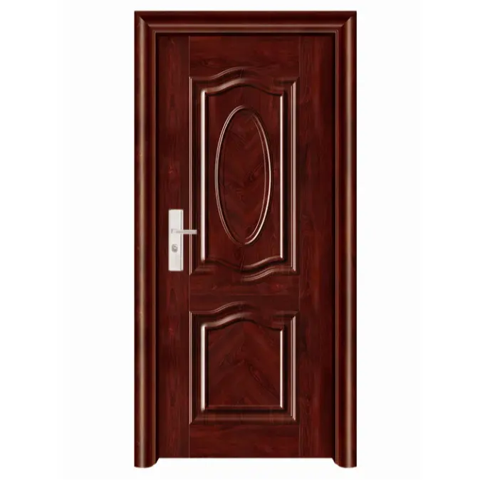 Latest design double doors exterior solid wood wooden doors for house Modern style single pivot to solid wooden doors