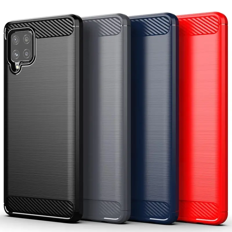 China Premium Mobile Accessories Factory Price Carbon Fiber Cell Phone Bags For iPhone 15 Brushed TPU Phone Case
