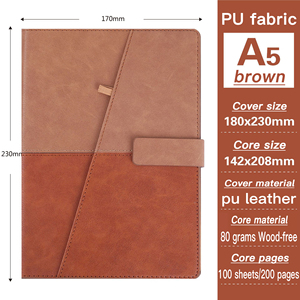 Notebook in pelle sintetica con giunzione a due colori originale in fabbrica creativa per studenti - Product Image 6