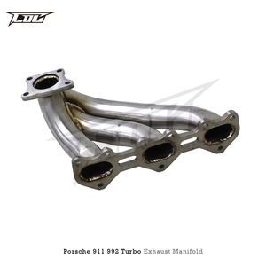 ポルシェ911 992ターボ3.0T/3.8T 2019-2024 SUS304レーススポーツ排気ストレートヘッダー現場設置 - Product Image 4