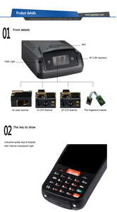 A buon mercato Android 9 terminale palmare industriale Scanner di codici a barre palmare robusto PDA con Scanner di codici a barre 2d N660 - Product Image 5