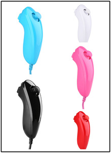 <strong>Wii</strong> Straight Handle <strong>Wii</strong> Left and Right Hand Controller Infrared Sensor Wireless Connection Vibration Multi-function Game Console - Product Image 2