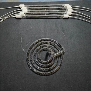 Tùy chỉnh chất lượng cao trong suốt Ống sưởi ấm sợi carbon thạch anh nóng đèn - Product Image 3