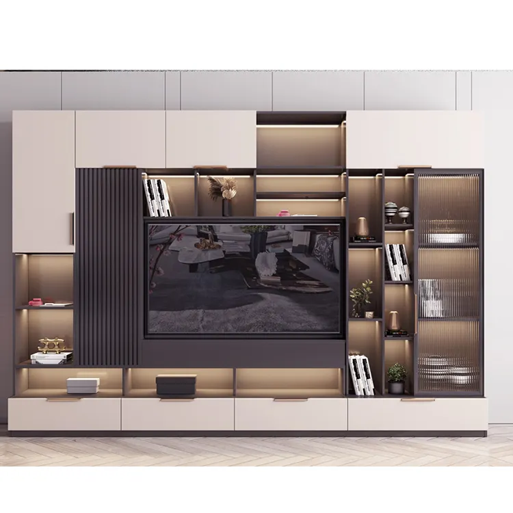 Mobile TV mobile mobile in alluminio personalizzato mobile da parete moderno semplice soggiorno camera da letto