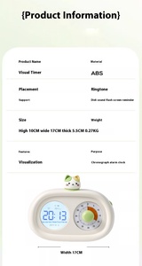 Multi-funzione <span class=keywords><strong>Timer</strong></span> visivo per bambini gestione del tempo di Pomodoro allarme studio <span class=keywords><strong>Timer</strong></span> di produttività da cucina <span class=keywords><strong>Timer</strong></span> visivo per i bambini