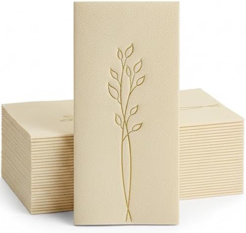 Gold foil bloom-beige