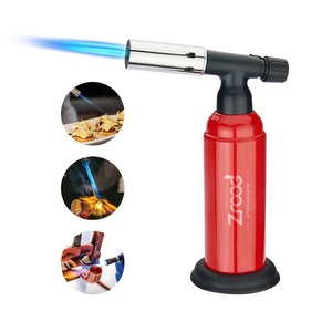 Chuyên nghiệp có thể điều chỉnh ngọn lửa butan Torch ẩm thực đầu bếp nhà bếp nhẹ hơn kim loại thổi ánh sáng cho nấu ăn thuốc lá cho quà tặng - Product Image 1