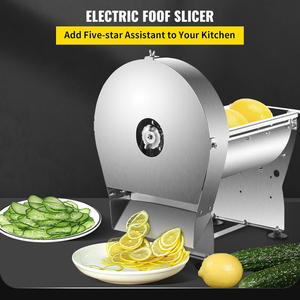 Automatische geräuscharme kommerzielle Kartoffel Gurke Zitrone Gemüse Obst elektrische Lebensmittels ch neider Slicer Maschine