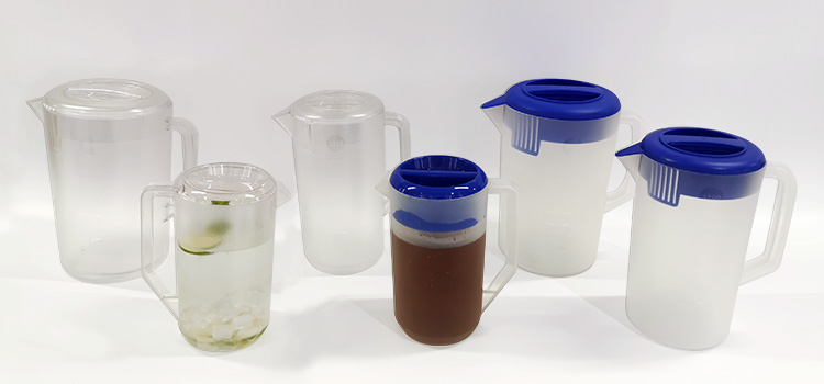 Plastic Tea Pitcher Pitcher Plastic with Measurement Juice Lemon Tea Frosted Pitcher Water Jug