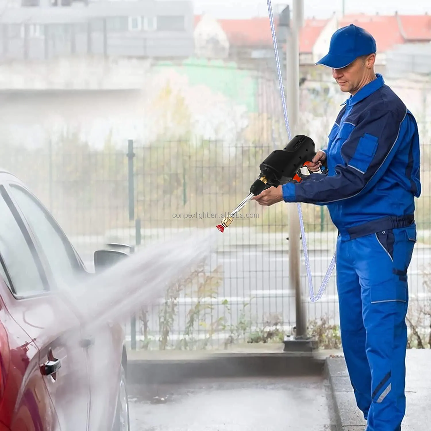 Conpex Hoge Druk Professionele Wasmachine Schuim Pistool Elektrische Hogedrukreiniger Pistool En Nozzles Wasstraat Spuitpistool