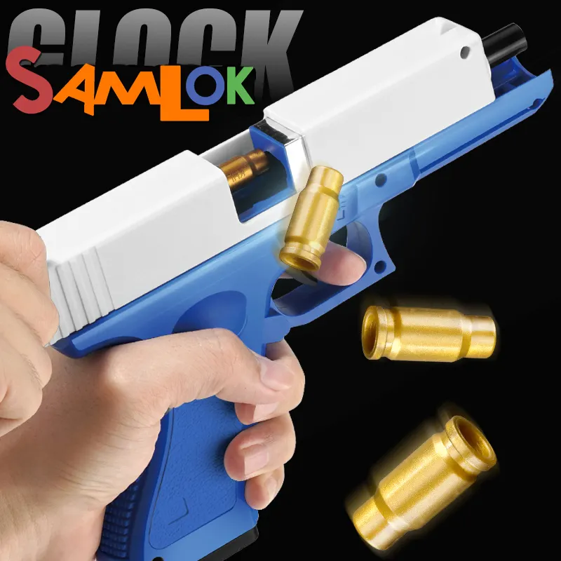 Samlok Hot Sales 2023 Popular Toy Guns Cheap Toy Pistol China Shell Ejecting Manual Soft Bullet Gun Toys For Kids