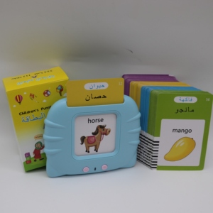112 Karten 224 Wörter Englisch Arabisch Zweisprachige Sprache Früh pädagogische Lern karte Spielzeug Sprechen Kognitive Lernmaschine - Product Image 6