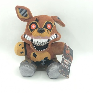 DL5424 Foxi peluş Fnaf beş gece Freddy <span class=keywords><strong>S</strong></span> kabus Freddy Bonnie dolması hayvanlar peluş oyuncak tavşan ayı ördek karikatür Anime